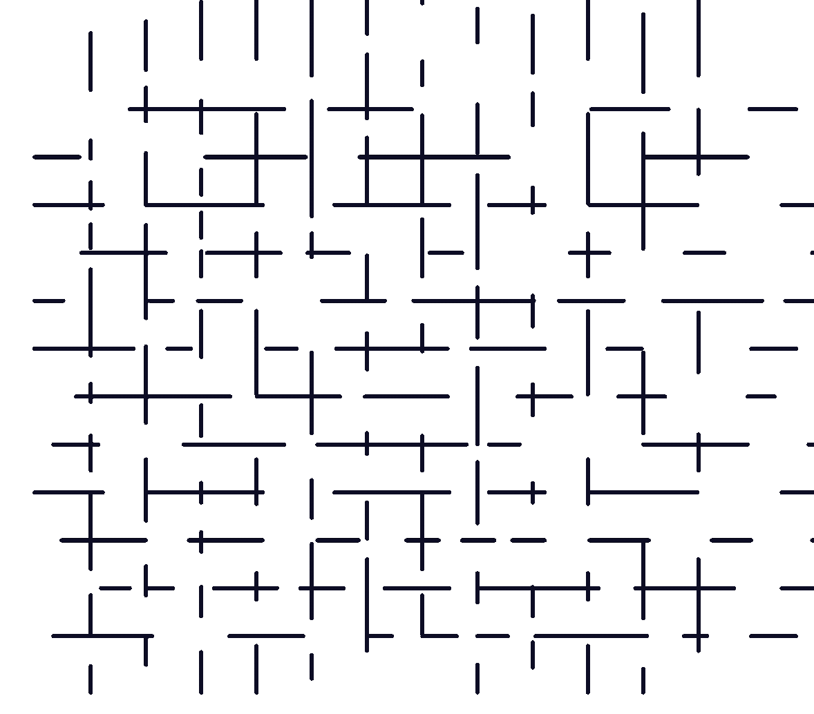Decorative plus-grid line illustration